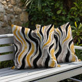 Clark Zebra Print Indoor/Outdoor Reversible Square Pillow