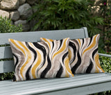 Clark Zebra Print Indoor/Outdoor Reversible Rectangular Pillow