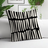Clayton Striped Spun Polyester Indoor/Outdoor Reversible Throw Pillow