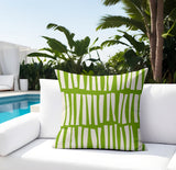 Clayton Striped Spun Polyester Indoor/Outdoor Reversible Throw Pillow