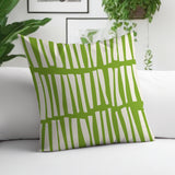 Clayton Striped Spun Polyester Indoor/Outdoor Reversible Throw Pillow