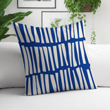 Clayton Striped Spun Polyester Indoor/Outdoor Reversible Throw Pillow