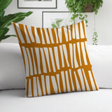 Clayton Striped Spun Polyester Indoor/Outdoor Reversible Throw Pillow