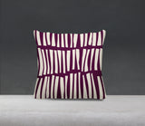 Clayton Striped Spun Polyester Indoor/Outdoor Reversible Throw Pillow