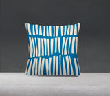 Clayton Striped Spun Polyester Indoor/Outdoor Reversible Throw Pillow