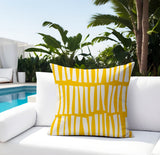 Clayton Striped Spun Polyester Indoor/Outdoor Reversible Throw Pillow