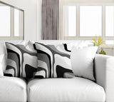 Clegg Abstract Reversible Indoor/Outdoor Square Pillow