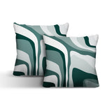 Clegg Abstract Reversible Indoor/Outdoor Square Pillow