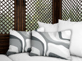 Clegg Abstract Reversible Indoor/Outdoor Rectangular Pillow