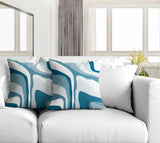 Clegg Abstract Reversible Indoor/Outdoor Square Pillow