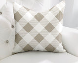Clementine Checkered Reversible Indoor/Outdoor Square Pillow