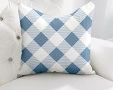 Clementine Checkered Reversible Indoor/Outdoor Square Pillow