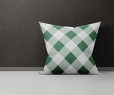Clementine Checkered Reversible Indoor/Outdoor Square Pillow