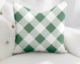 Clementine Checkered Reversible Indoor/Outdoor Square Pillow