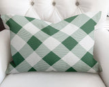 Clementine Checkered Reversible Indoor/Outdoor Rectangular Pillow