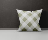 Clementine Checkered Reversible Indoor/Outdoor Square Pillow