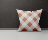Clementine Checkered Reversible Indoor/Outdoor Square Pillow