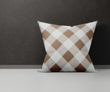 Clementine Checkered Reversible Indoor/Outdoor Square Pillow