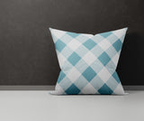 Clementine Checkered Reversible Indoor/Outdoor Square Pillow