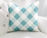 Clementine Checkered Reversible Indoor/Outdoor Square Pillow