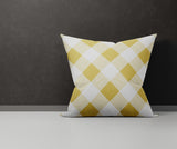 Clementine Checkered Reversible Indoor/Outdoor Square Pillow