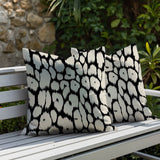Clio Zebra Print Indoor/Outdoor Reversible Square Pillow