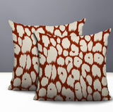 Clio Zebra Print Indoor/Outdoor Reversible Square Pillow