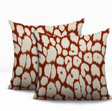 Clio Zebra Print Indoor/Outdoor Reversible Square Pillow