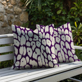Clio Zebra Print Indoor/Outdoor Reversible Square Pillow