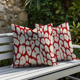 Clio Zebra Print Indoor/Outdoor Reversible Square Pillow