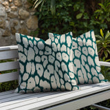 Clio Zebra Print Indoor/Outdoor Reversible Square Pillow