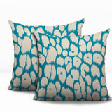 Clio Zebra Print Indoor/Outdoor Reversible Square Pillow