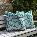 Clio Zebra Print Indoor/Outdoor Reversible Square Pillow