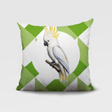 Cockatoo Indoor/Outdoor Reversible Square Pillow