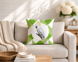 Cockatoo Indoor/Outdoor Reversible Square Pillow