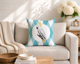 Cockatoo Indoor/Outdoor Reversible Square Pillow