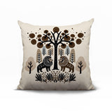 Comas Lion Reversible Indoor/Outdoor Square Pillow