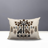 Comas Lion Reversible Indoor/Outdoor Rectangular Pillow