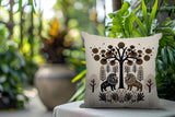 Comas Lion Reversible Indoor/Outdoor Rectangular Pillow
