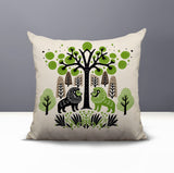 Comas Lion Reversible Indoor/Outdoor Square Pillow