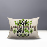 Comas Lion Reversible Indoor/Outdoor Rectangular Pillow