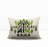 Comas Lion Reversible Indoor/Outdoor Rectangular Pillow