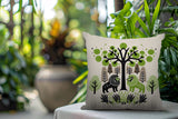 Comas Lion Reversible Indoor/Outdoor Rectangular Pillow