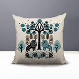 Comas Lion Reversible Indoor/Outdoor Square Pillow in Emerald - Size 20x20