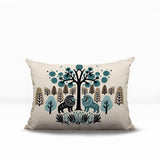 Comas Lion Reversible Indoor/Outdoor Rectangular Pillow