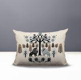 Comas Lion Reversible Indoor/Outdoor Rectangular Pillow