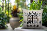 Comas Lion Reversible Indoor/Outdoor Rectangular Pillow