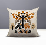 Comas Lion Reversible Indoor/Outdoor Square Pillow