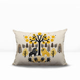 Comas Lion Reversible Indoor/Outdoor Rectangular Pillow