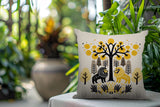 Comas Lion Reversible Indoor/Outdoor Rectangular Pillow